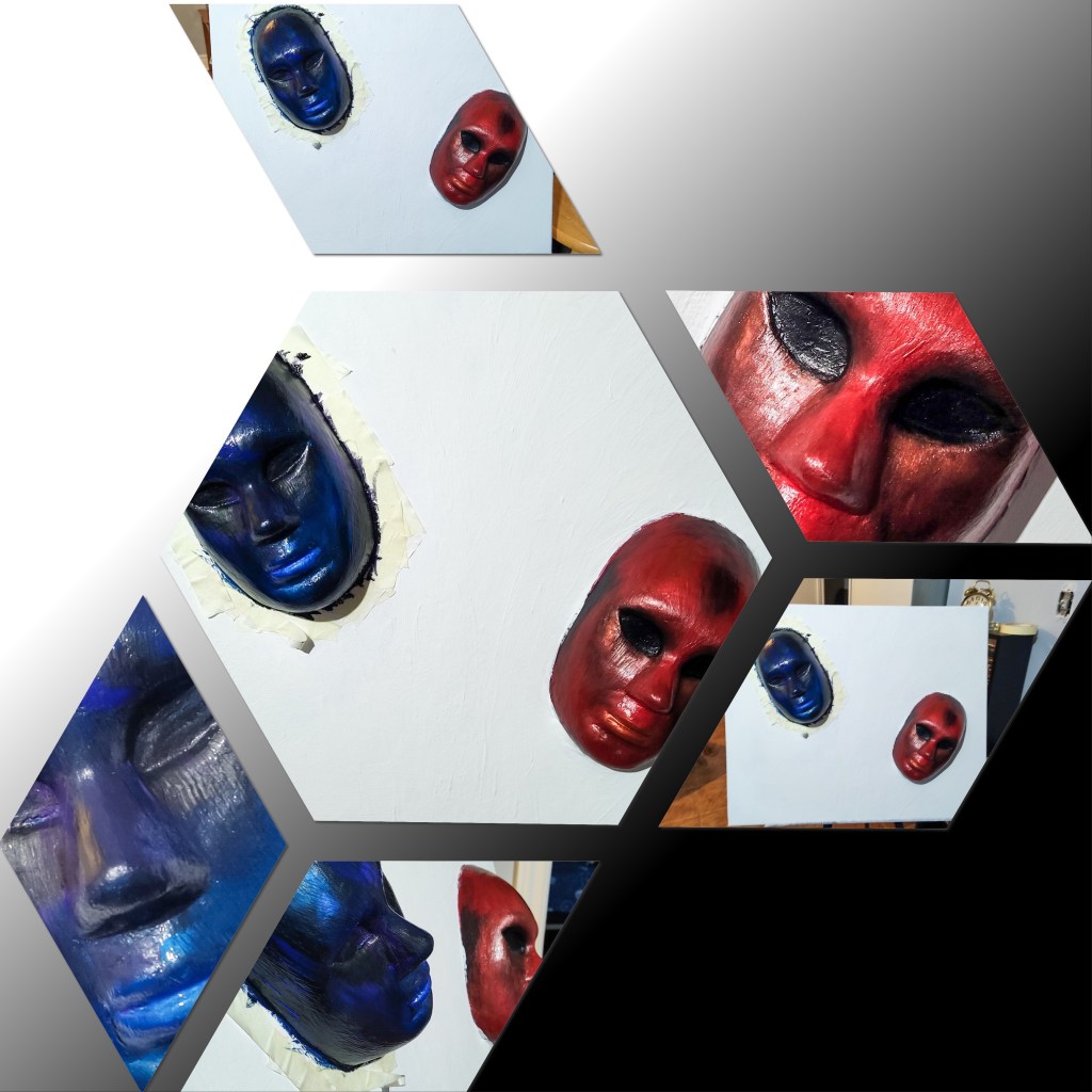 Acrylic on canvas work in progress by the Anxious Artist.